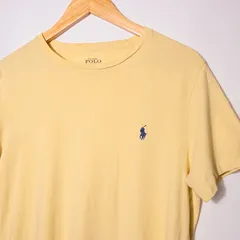 POLO RALPH LAUREN ラルフローレン ポロ Tシャツ 半袖 無地 イエロー レモンイエロー ロゴ vintage ヴィンテージ