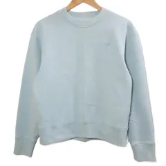 アディダスオリジナルス adidas originals 21AW アディカラー トレフォイル クルーネック スウェット トレーナー 長袖 ワンポイント ワッペン S ライトブルー HC4527 /X