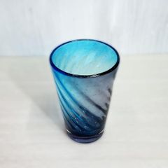 新品2個 琉球ガラス たくみ工房 イラブチャー ライン入りモールロック