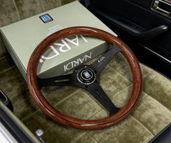 NARDIステアリング 350mm 14インチ ウッド調 シルバー - メルカリ