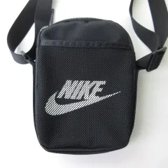 ナイキ NIKE ヘリテージ スモールアイテム ミニショルダーバッグ メッシュ 黒 ブラック 