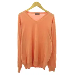 バーニーズニューヨーク BARNEYS NEW YORK ニット セーター コットン 長袖 48 オレンジ 0917 ■YHS4のサムネイル