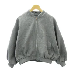 ザラ ZARA ジャケット ブルゾン ジップアップ ショート丈 M グレー 0114