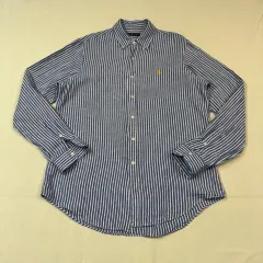 ポロ ラルフローレン クラシックフィット ストライプ リネン シャツ