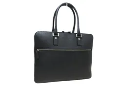 Ferragamo フェラガモ ビジネスバッグ リバイバル FZ-24 9477 ブラック レザー メンズ シルバー金具 美品