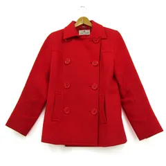 クレージュ ピーコート ウール アウター レディース 11ARサイズ レッド courreges 【中古】のサムネイル