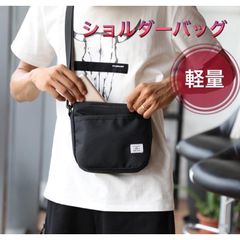 サコッシュ メンズ 小さめ ショルダーバッグ レディース シンプル 軽量 アウトドア バッグインバッグブラック