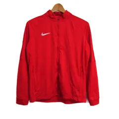 ナイキ ジャージ上 ドライフィット 薄手 大きいサイズ スポーツウエア アウター レディース XLサイズ レッド NIKE 【中古】