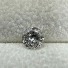 訳あり k18天然ダイヤモンド片耳ピアス 1ct ソーティング付き