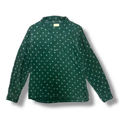 BUTCHER PRODUCTS 総柄オープンカラーシャツ 開襟 長袖シャツ ブッチャープロダクツ グリーン XS （92257A）のサムネイル