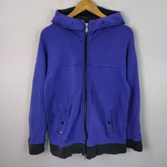 00s TK ティーケー スウェット パーカー フルジップ ブルー LLサイズ メンズ 古着 ストリート テック系のサムネイル