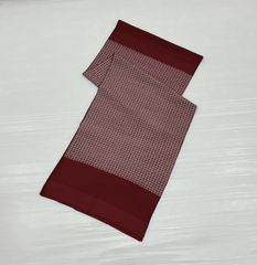 紬/正絹/格子/からし色×ライトグレー/仕立上がり/適応身長145~153㎝【ゆずりは】7047 紬/正絹/格子/からし色×ライトグレー/仕立上がり/適応身長145~153