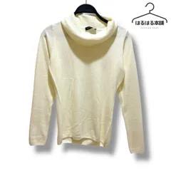 BUONA GIORNATA アクリル100% ニット セーター タートルネック トップス ホワイト 長袖　F