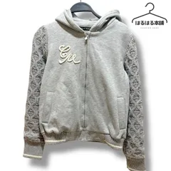 セシルマクビー　M グレー パーカー　長袖　フード　カジュアル
