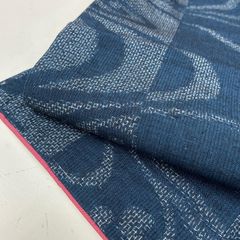 十日町紬 流水模様 亀甲 絣柄 正絹 着物 MK-5211