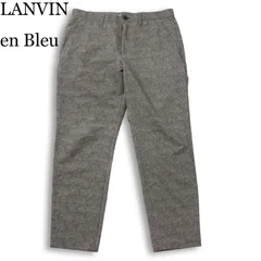 LANVIN en Bleu ランバン オン ブルー 通年★  テーパード メランジ ストレート スラックス パンツ Sz.48 メンズのサムネイル