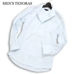 MEN'S TENORAS メンズティノラス 通年★ 長袖 ストライプ ボタンダウン ドレスシャツ 日本製 Sz.LL メンズ 大きいサイズのサムネイル