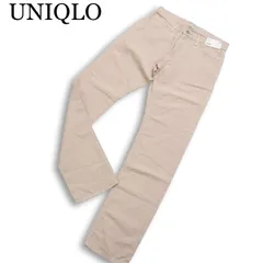 未使用品★ UNIQLO ユニクロ 通年 麻 レギュラーフィット コットン リネン カラー テーパード ジーンズ パンツ Sz.31 メンズ