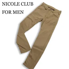 NICOLE CLUB FOR MEN ニコルクラブ フォーメン 通年★ スリム ストレッチ ヘリンボーン チノ パンツ Sz.46 メンズのサムネイル