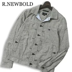 R.NEWBOLD ポールスミス 春夏 麻 リネン混★ 刺繍 ジャケット Sz.M メンズ 灰 グレーのサムネイル