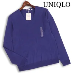 【新品 未使用】 UNIQLO ユニクロ 秋冬★ エクストラファイン メリノ ウール Vネック セーター ニット Sz.M レディース