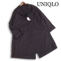 【新品 24SS】 UNIQLO ユニクロ 通年 撥水加工★ オーバーサイズ モッズコート Sz.M レディース 黒 未使用