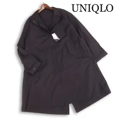 【新品 24SS】 UNIQLO ユニクロ 通年 撥水加工★ オーバーサイズ モッズコート Sz.M レディース 黒 未使用
