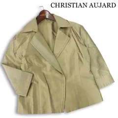 CHRISTIAN AUJARD クリスチャンオジャール 春夏★ 絹 シルク100％ ジャケット Sz.9AT レディース