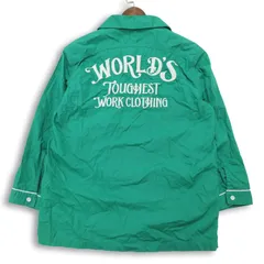 BEN DAVIS ベンデイビス 春夏 刺繍★ パイピング 7分袖 ワーク シャツ ジャケット Sz.M メンズ