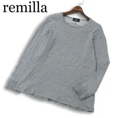 remilla レミーラ 日本製 磐城  春夏★ 麻 リネン混 長袖 カットソー ロンTシャツ Sz.M メンズ 灰 グレーのサムネイル
