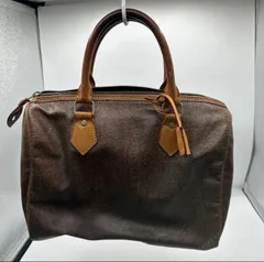 美品 ETRO エトロ ペイズリー柄 ミニ ボストンバッグ ハンドバッグ PVC レザー 旅行鞄 メンズ レディース 鍵付き