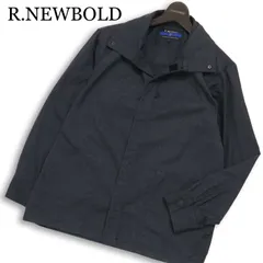 R.NEWBOLD ポールスミス 通年★ スタンドカラー ブルゾン ジャケット 日本製 Sz.L メンズ 灰 グレーのサムネイル