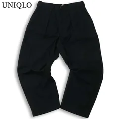 22SS★ UNIQLO U ユニクロ ユー ルメール 通年 ワイドフィット ベイカー パンツ Sz.ウエスト85cm　メンズ 黒