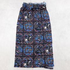 old stussy ショーツ 初期黒ピースタグ/ハーフパンツ 宗教柄/中世柄