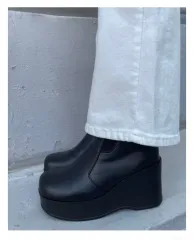 厚底 フラットフォーム ブーツ