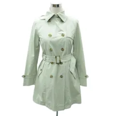 コムサデモード COMME CA DU MODE トレンチコート ロング丈 9 ミントグリーン /SM3 ■GY59