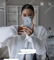 オーバーサイズ ルーズフィット カーディガン（ブラック）