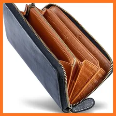 【新品】 [男のブライドルレザー本革長財布] ブライドルレザー ラウンドファスナー 長財布 内装外装本革 2カラー メンズ 財布 グラシア (ブラック/ブラウン) 0