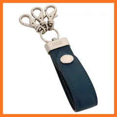 【新品】 [タケオキクチ] キーホルダー 本革 メンズ 728611 マックス キーフック ブランド ベルトループ ブランド 紳士 牛革 レザー 【07】 ネイビー 0