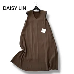 DAISY LIN デイジーリン Dress Bell Flare ベルフレア ワンピース アンティークブラウン フリー 2023年モデル 日本製 手洗い可 6M029