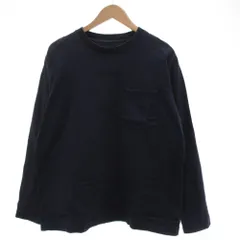 ザノースフェイス THE NORTH FACE Tシャツ ロンT M 長袖 ロゴ 刺繍 紺 ネイビー /AE ■GY62