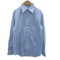ポールスミス PAUL SMITH カジュアルシャツ L 青 ブルー チェック柄 長袖 /SM41 ■GY61