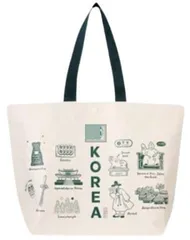 スタバ バッグ 韓国限定 トートバッグ リユーザブルバッグ ホワイト L 