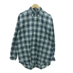 ラルフローレン RALPH LAUREN カジュアルシャツ ボタンダウン 長袖 M マルチカラー グリーン 緑 チェック柄 /HO13 ■GY61