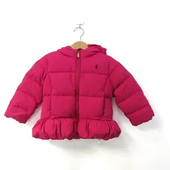 ラルフローレン ダウンジャケット ジャンパー アウター キッズ 女の子用 3/3Tサイズ ピンク RALPH LAUREN 【中古】