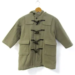コムサデモードフィユ ダッフルコート アウター ウールコート 日本製 キッズ 男の子用 110Aサイズ カーキ COMME CA DU MODE FILLE 【中古】