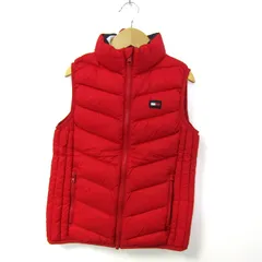 トミーヒルフィガー ダウンベスト ジャケット アウター キッズ 男の子用 122サイズ レッド TOMMY HILFIGER 【中古】