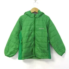 モンベル 中綿ジャケット ジャンパー アウター サーマラップパーカ #1101603 キッズ 男の子用 120サイズ グリーン mont-bell 【中古】