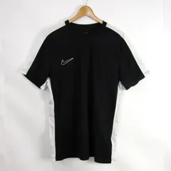 ナイキ 半袖Ｔシャツ トップス ドライフィット スポーツウエア 大きいサイズ メンズ XXLサイズ 黒×白 NIKE 【中古】