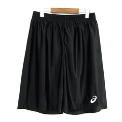 アシックス ショートパンツ ボトムス ハーフパンツ スポーツウエア 大きいサイズ メンズ 2XLサイズ ブラック asics 【中古】